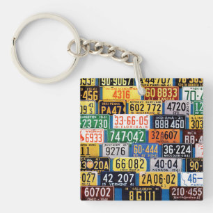 License Plates by H. Wilson Smith Keychain