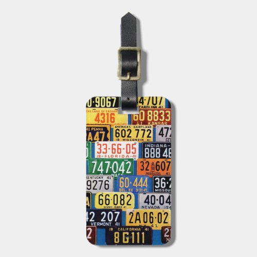 License Plates by H Wilson Smith Luggage Tag