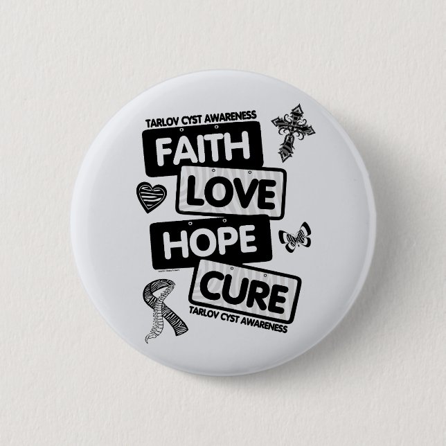 License Plates...Tarlov Cyst Button (Front)