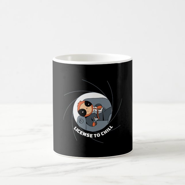 License to Chill Sloth Coffee Mug (Center)