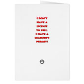 License to kill text (Back)