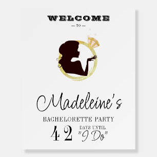 License to Party Bach Bridal Shower Welcome Sign