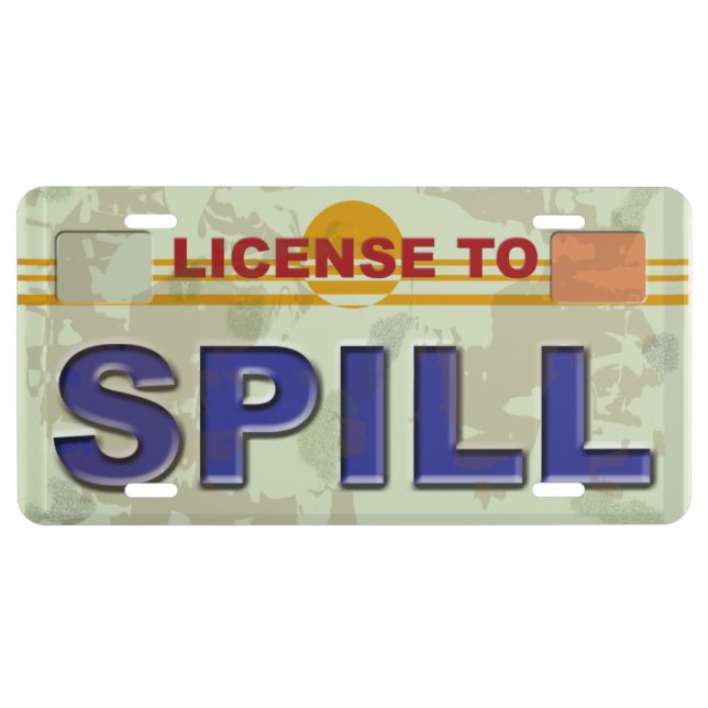 License To Spill Plate (Front)