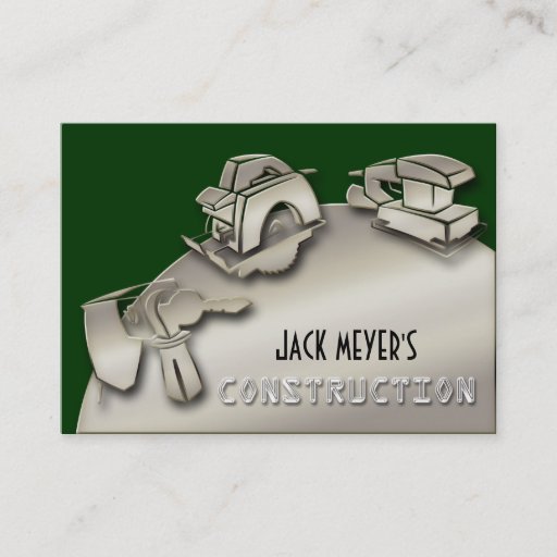 Customizable Licensed Contractor Construction Business Tools Business Cards