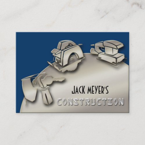 Licensed Contractor Construction Business Tools Business Card