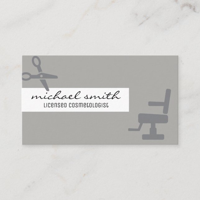Licensed Cosmetologist Business Card (Front)