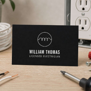 Licensed Electrician Business Card