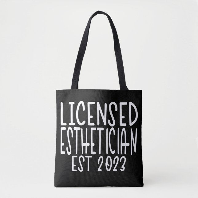 Licensed Esthetician Est 2023 Graduation Tote Bag (Front)