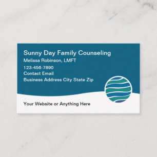 Licensed Family Counseling Service Business Card