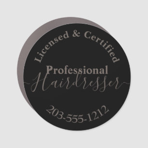 licensed Hairdresser Advertising HAMbWG Car Magnet