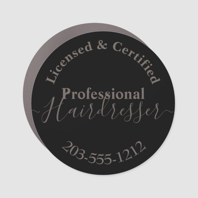 licensed Hairdresser Advertising HAMbWG Car Magnet (Front)