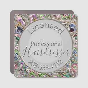 licensed Hairdresser Advertising HAMbWG Car Magnet
