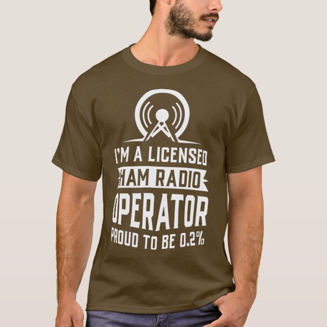 Licensed Ham Radio Operator T-Shirt (Front)