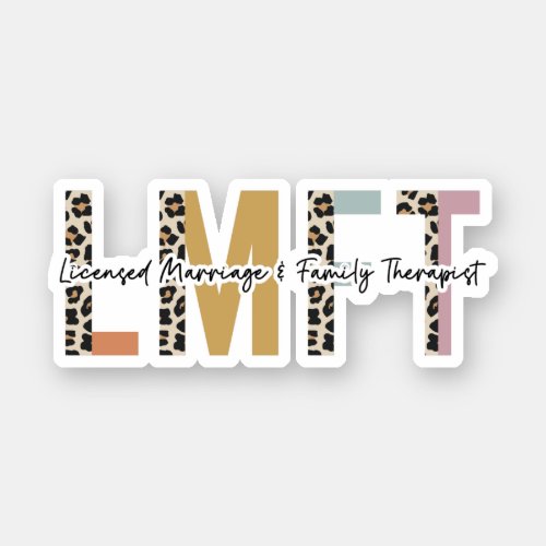 Licensed Marriage and Family Therapist LMFT Gift Sticker