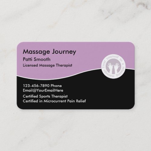 Licensed Massage Therapist Business Card