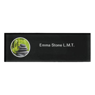 Licensed Massage Therapist Simple Modern Name Tag