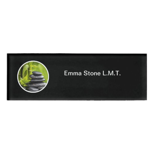 Licensed Massage Therapist Simple Modern Name Tag