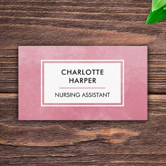 Licensed Medical Nursing Assistant Pink Watercolor