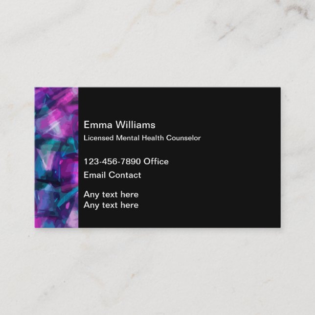 Licensed Mental Health Counselor Business Card (Front)