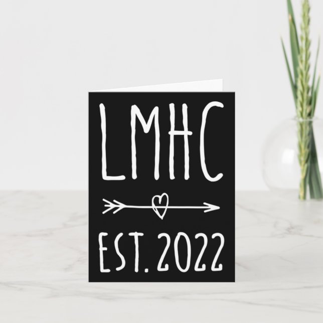 Licensed Mental Health Counselor Graduation 2024  Card (Front)