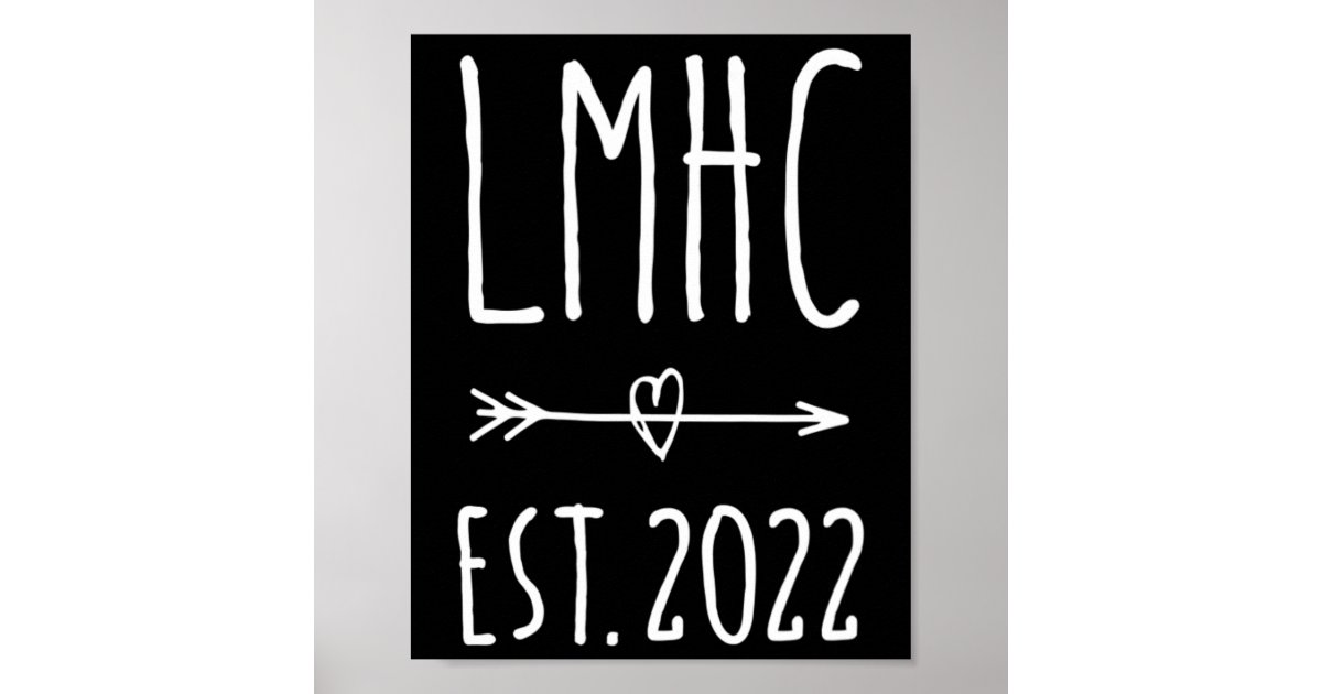 Licensed Mental Health Counselor Graduation 2024 Poster | Zazzle