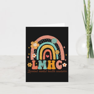 Licensed Mental Health Counselor Therapist Groovy  Card