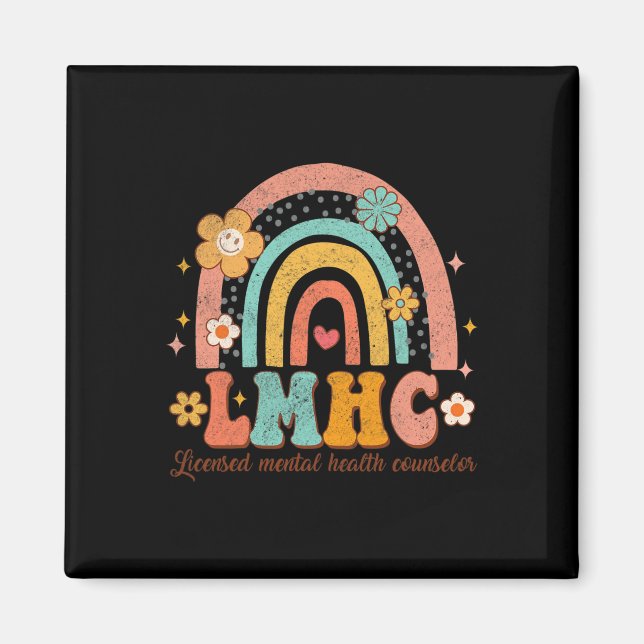 Licensed Mental Health Counselor Therapist Groovy  Magnet (Front)