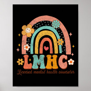 Licensed Mental Health Counselor Therapist Groovy Poster