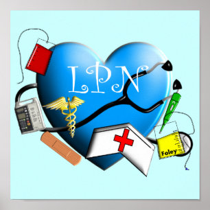 Licensed Practical Nurse Canvas ARt Print