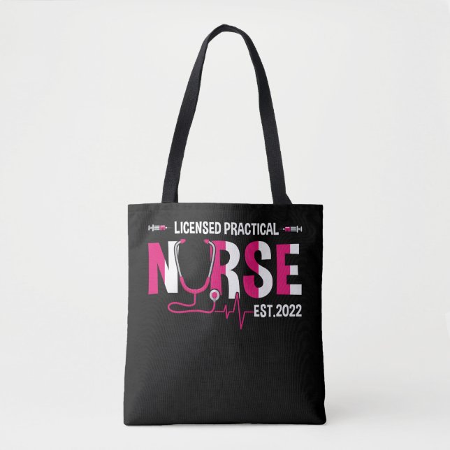 Licensed Practical Nurse Est 2022 LPN LVN Grad Stu Tote Bag (Front)