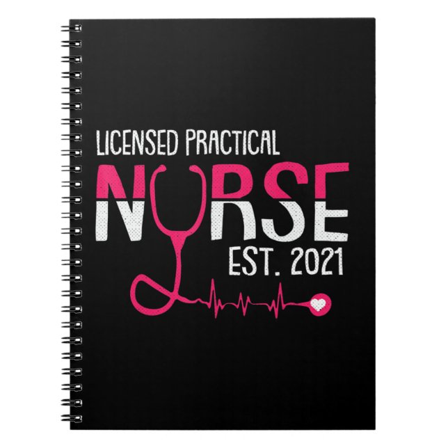 Licensed Practical Nurse Est  LPN LVN Grad Student Notebook (Front)