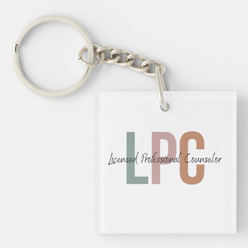 Licensed Professional Counselor Keychain