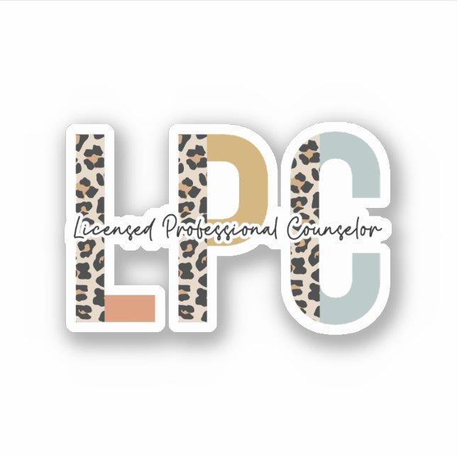 Licensed Professional Counselor, LPC Student Grad Sticker (Front)