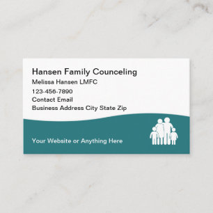 Licensed Professional Counselor Mental Health Business Card