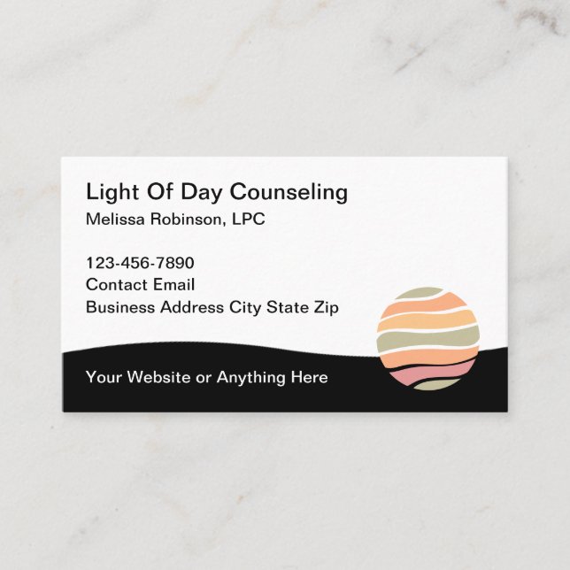 Licensed Professional Counselor Mental Health Business Card (Front)