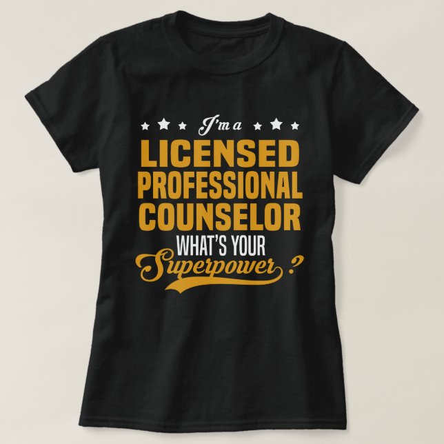 Licensed Professional Counselor T-Shirt (Design Front)