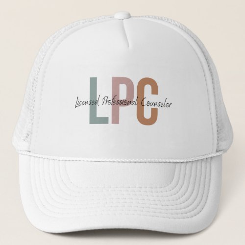 Licensed Professional Counselor Trucker Hat