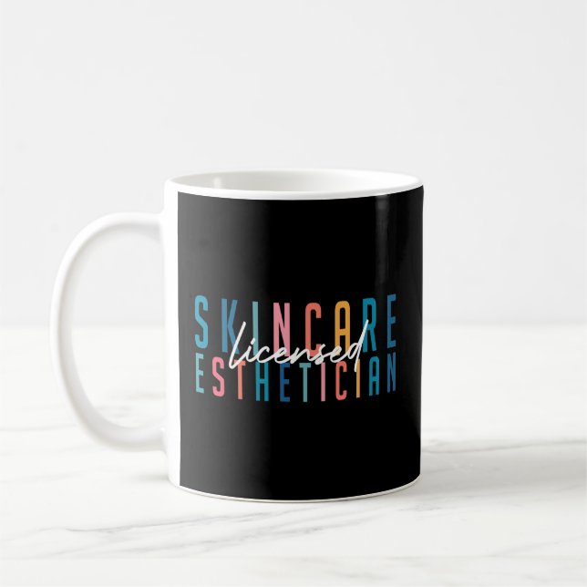 Licensed Skin Esthetician Graduation Skin Esthetic Coffee Mug (Left)