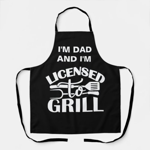 Licensed To Grill BBQ Apron