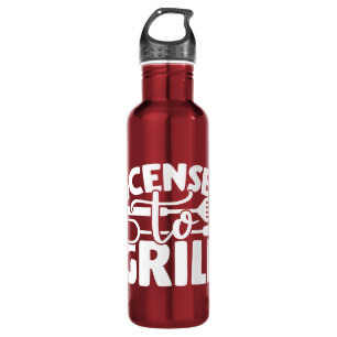 Licensed To Grill Stainless Steel Water Bottle