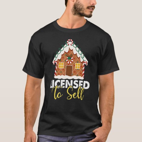 Licensed to Sell Realtor Christmas  Favorite Realt T_Shirt