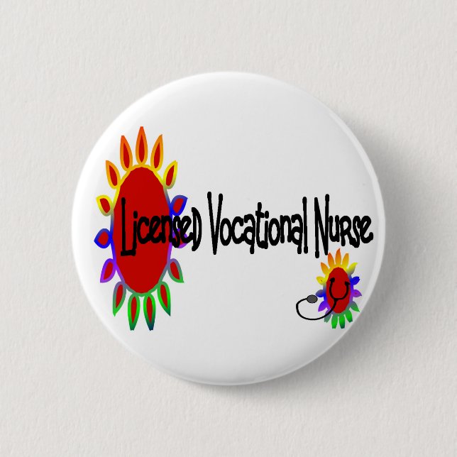 Licensed VOCATIONAL nurse Button (Front)