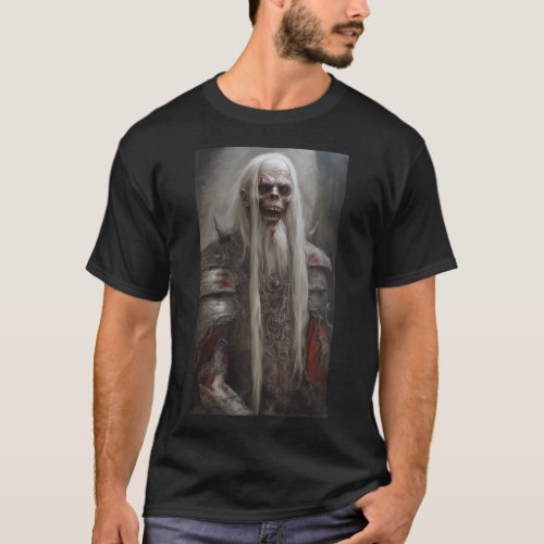 Lich king Undead Emperor Elder Vampire Demon 21 T_Shirt