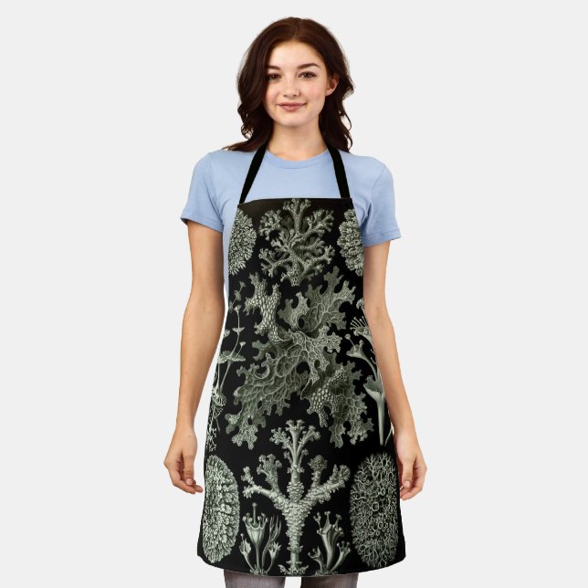 Lichen by Ernst Haeckel, Vintage Nature Plants Apron (Worn)