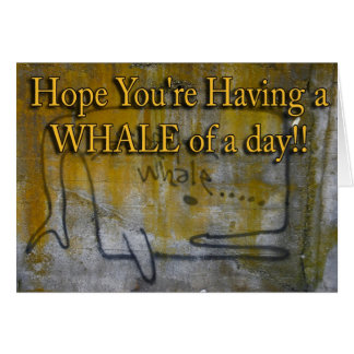lichen grafitti whale card