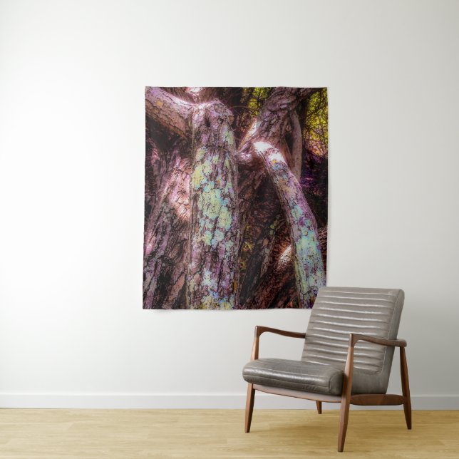 Lichen in Dappled Sunlight Tapestry (In Situ)