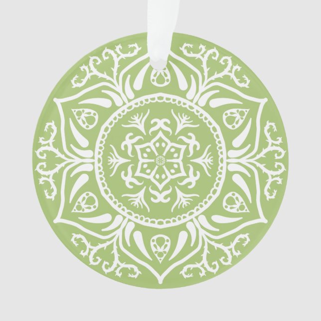 Lichen Mandala Ornament (Front)