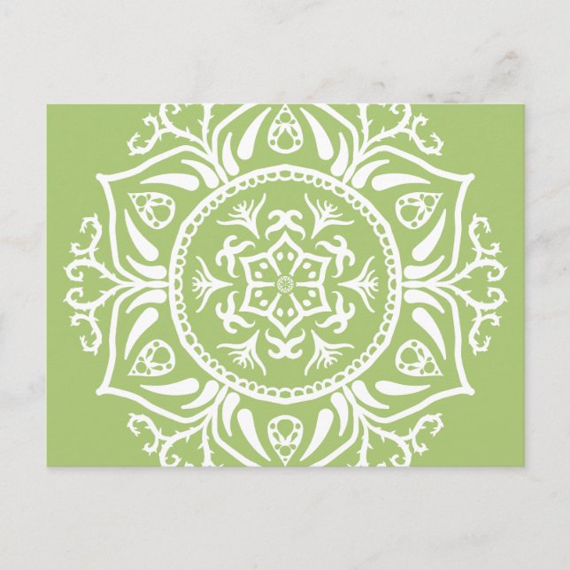 Lichen Mandala Postcard (Front)