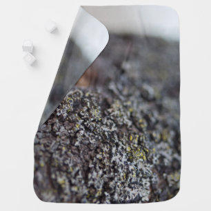 Lichen on Bark Receiving Blanket