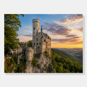 Lichtenstein Castle Germany Mountain Landscape Foam Board